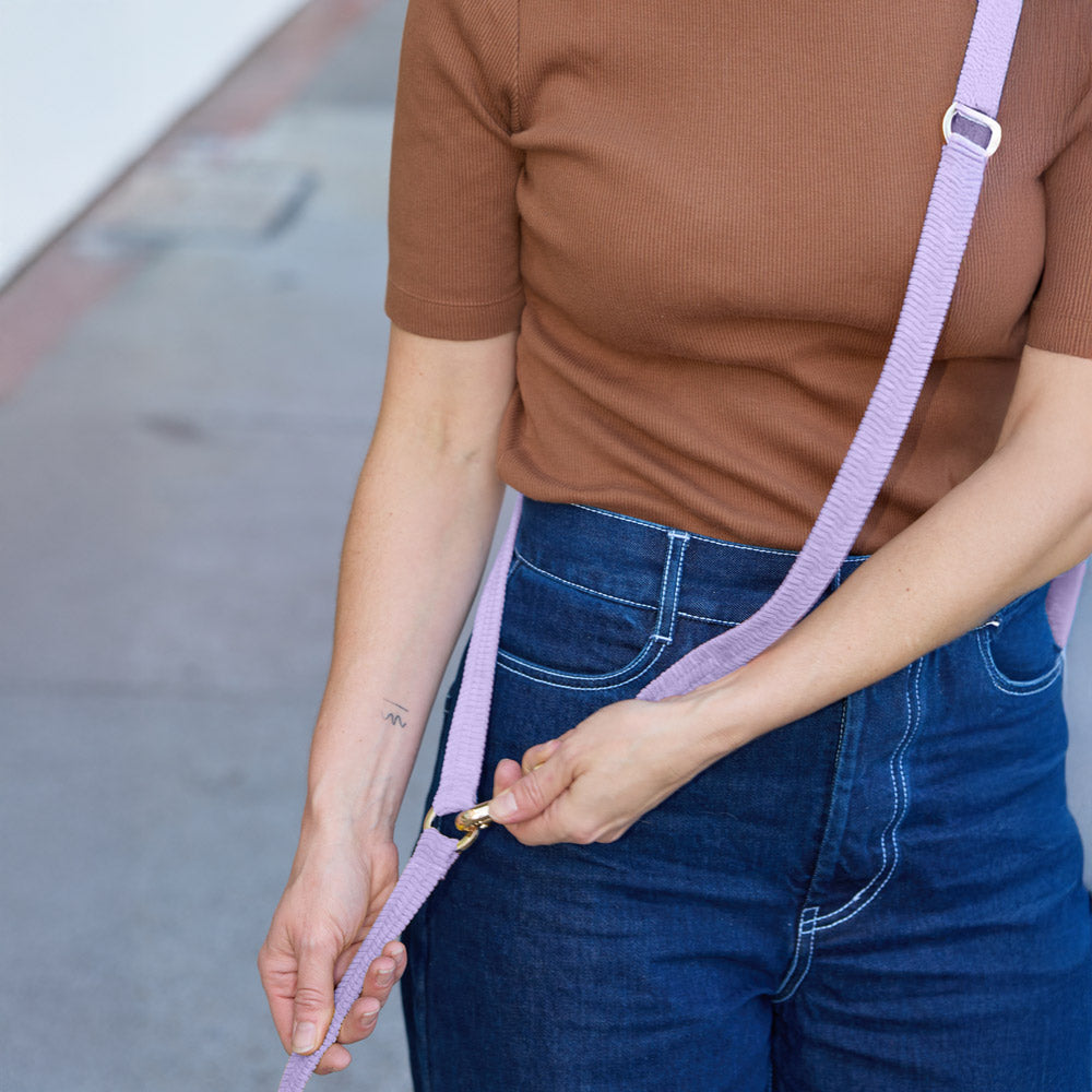 Cord Adjustable Dog Leash - Lilac