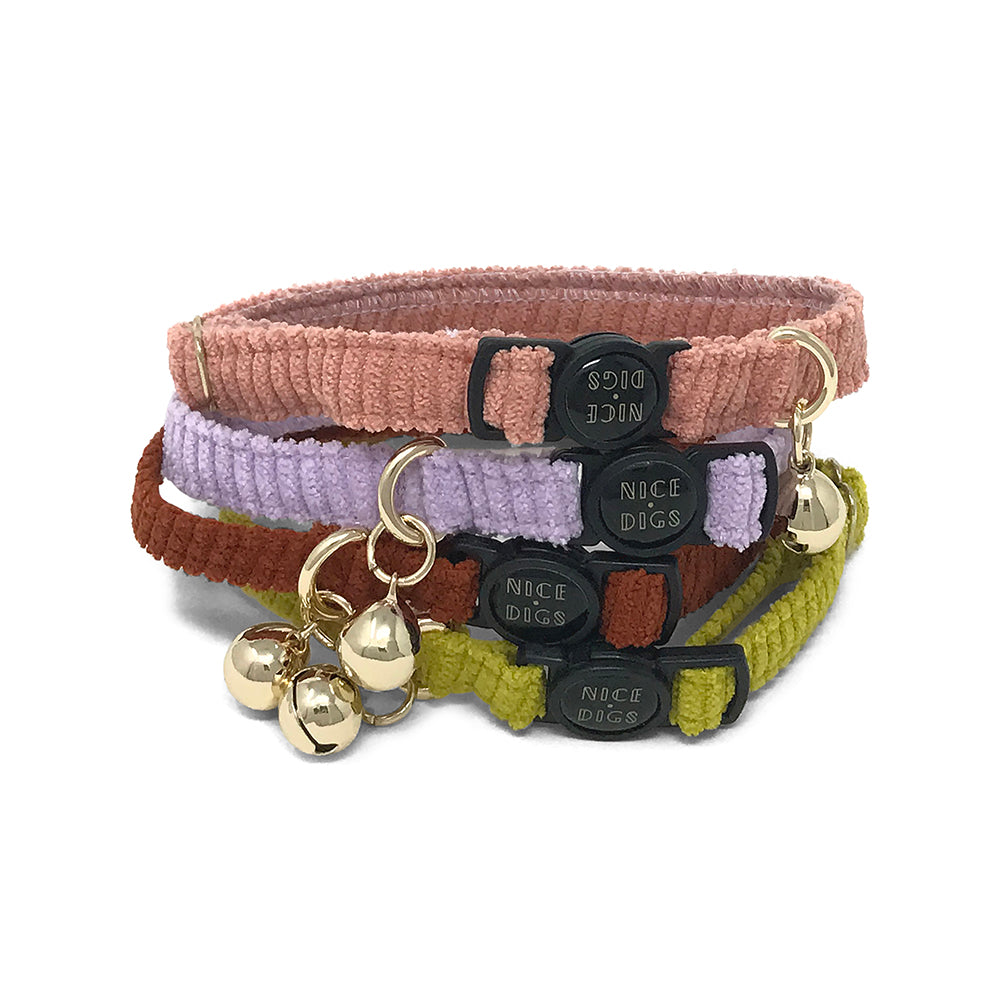 Cord Cat Collar - Thyme