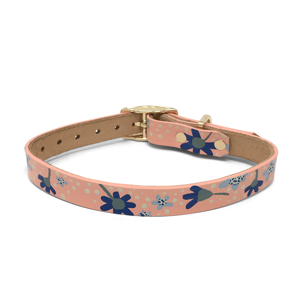 Friendship Posey Leather Dog Collar