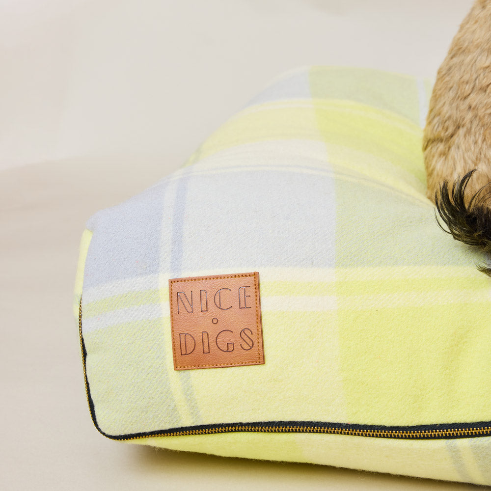 Wool Blanket Slouch Bed - Lemon Fizz