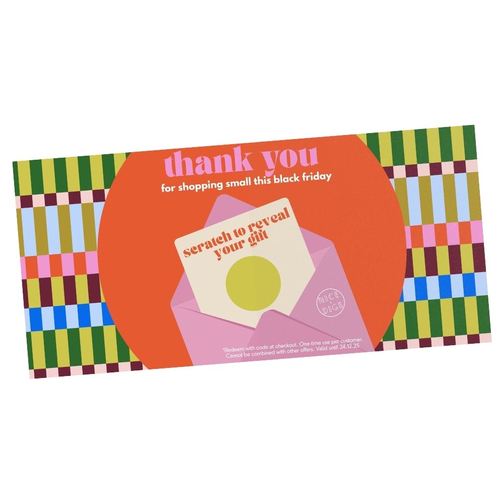 Grab just a scratch to win card, with no bandana