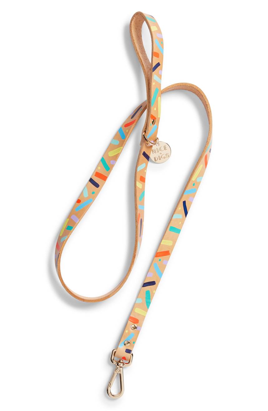 Confetti Leather Leash