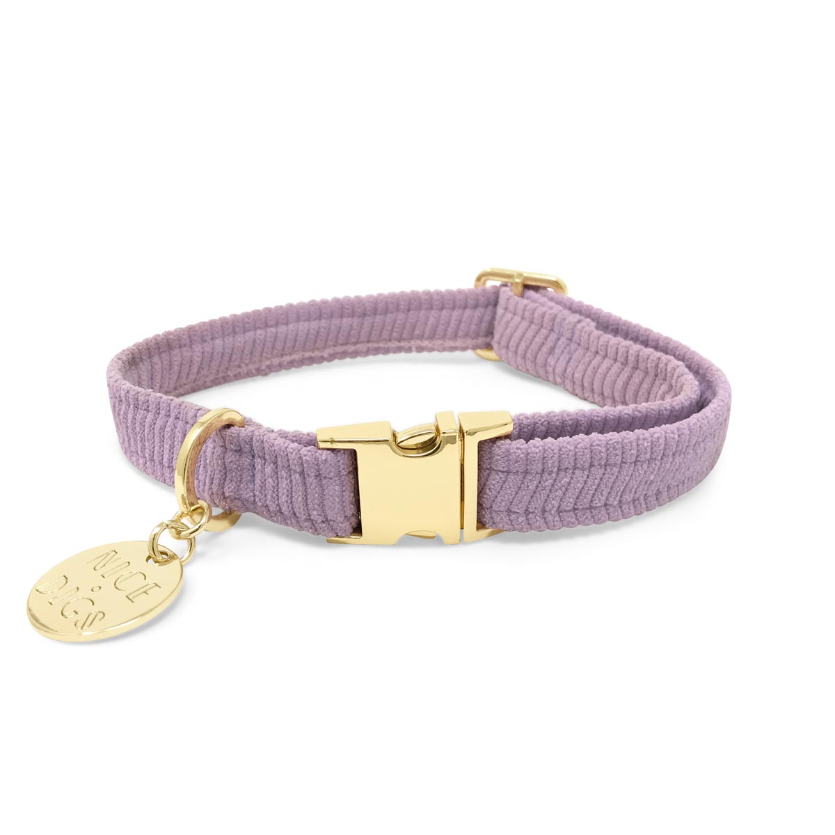 Cord Dog Collar - Lilac