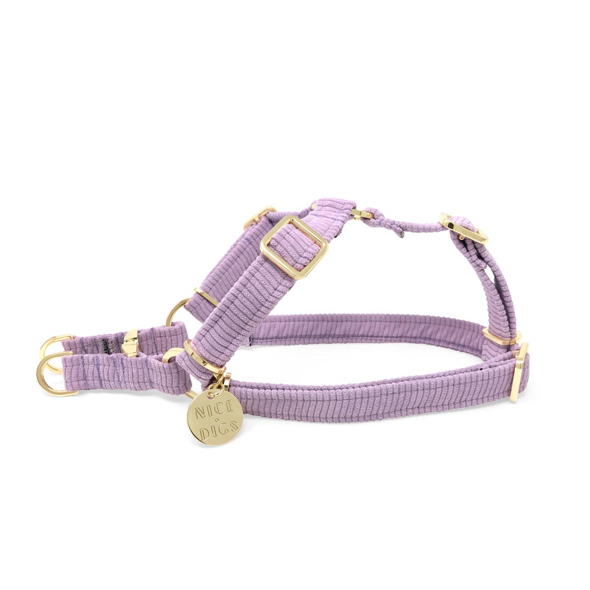 Cord Non-Pull Dog Harness - Lilac