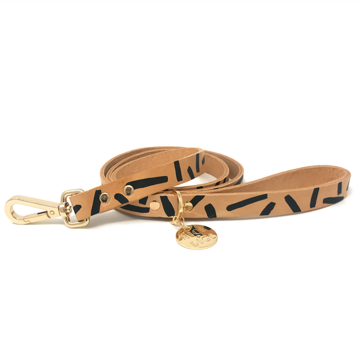 Tiggy Leather Leash - Black