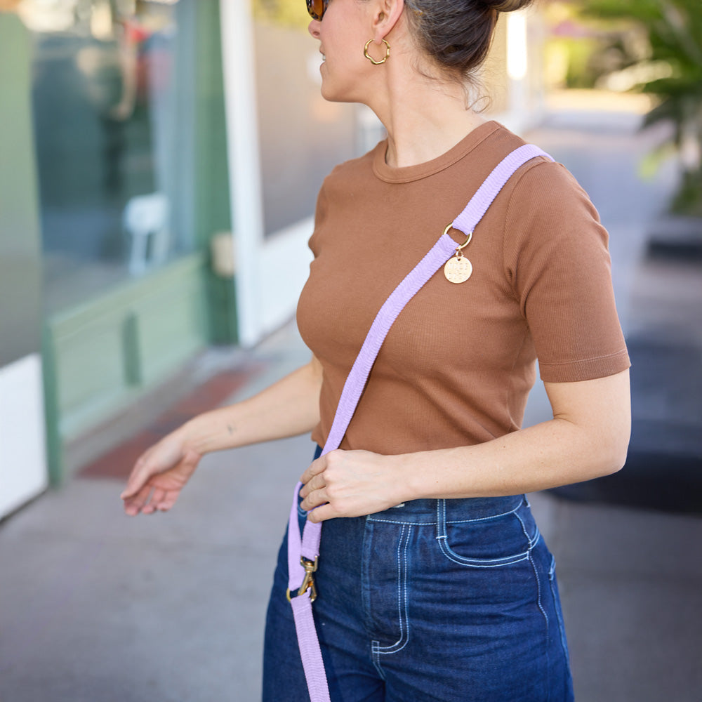 Cord Adjustable Dog Leash - Lilac