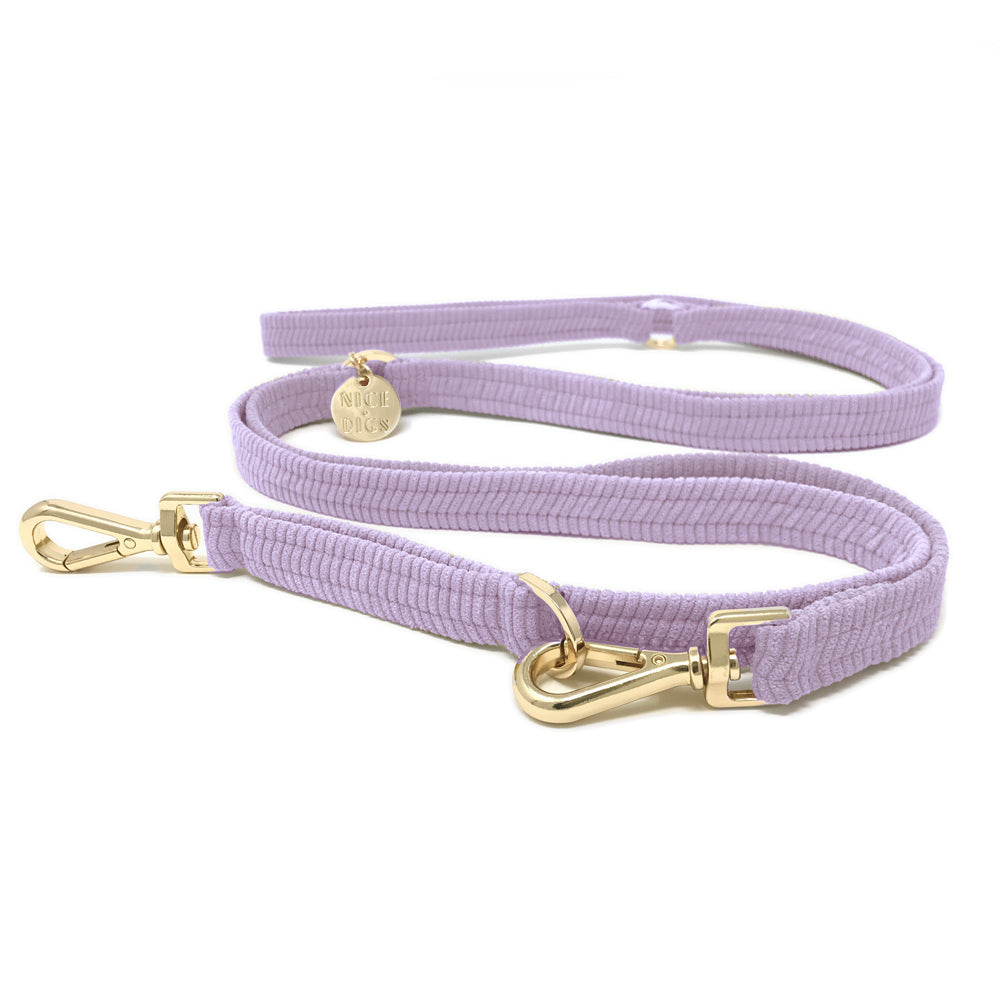 Cord Adjustable Dog Leash - Lilac