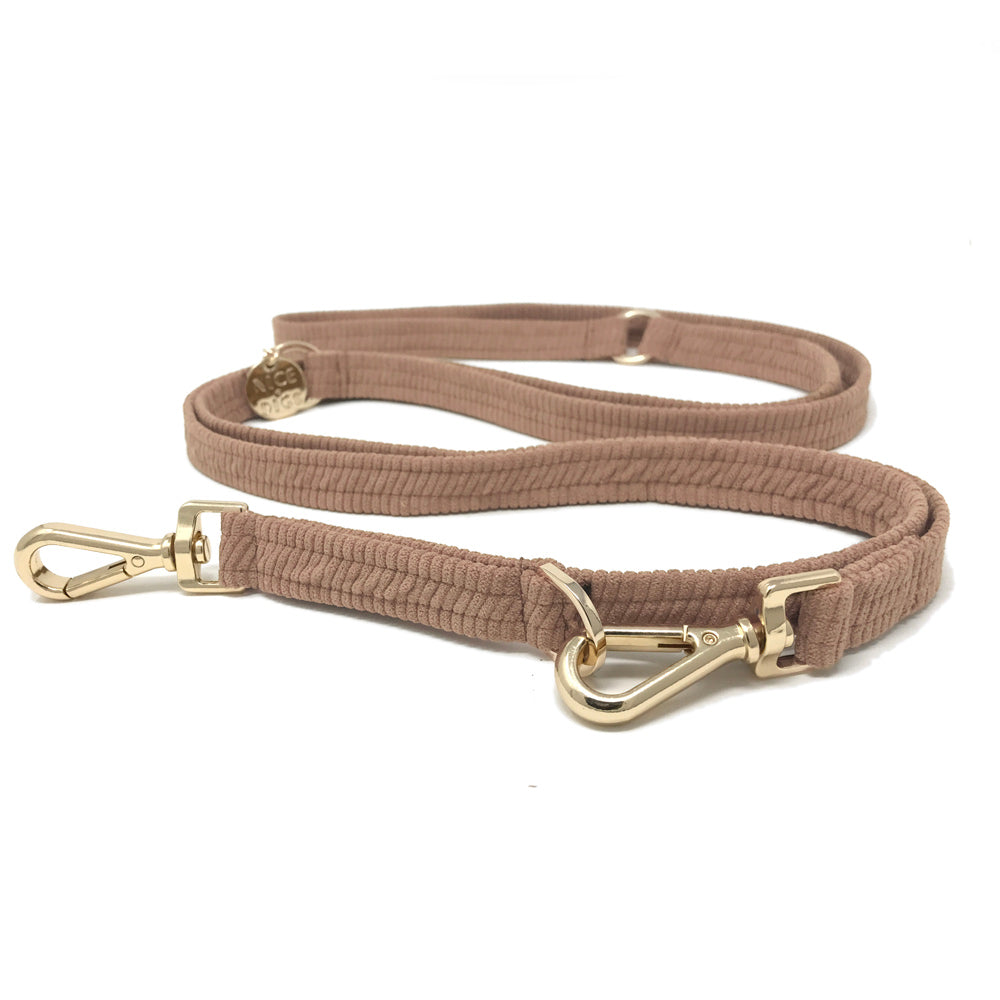 Cord Adjustable Dog Leash - Mocha
