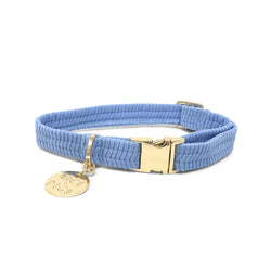 Cord Dog Collar - Forget Me Not