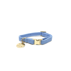 Cord Dog Collar - Forget Me Not