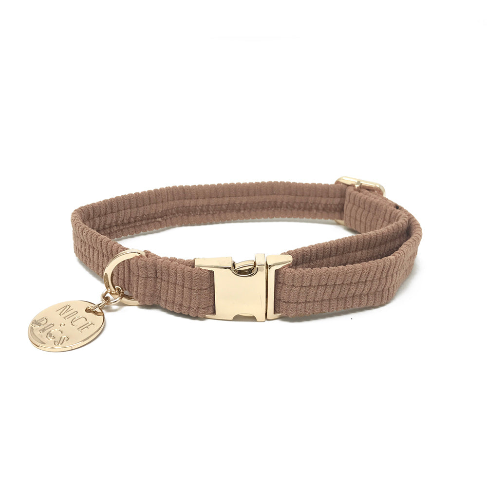 Cord Dog Collar - Mocha