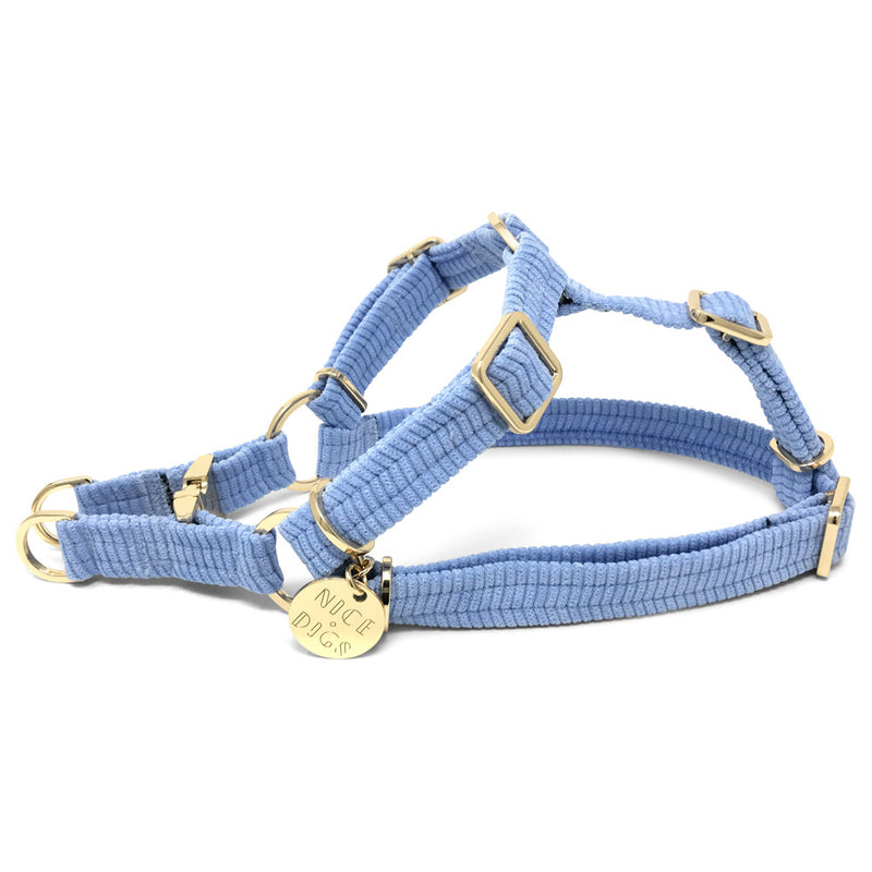 Cord Non-Pull Dog Harness - Forget Me Not
