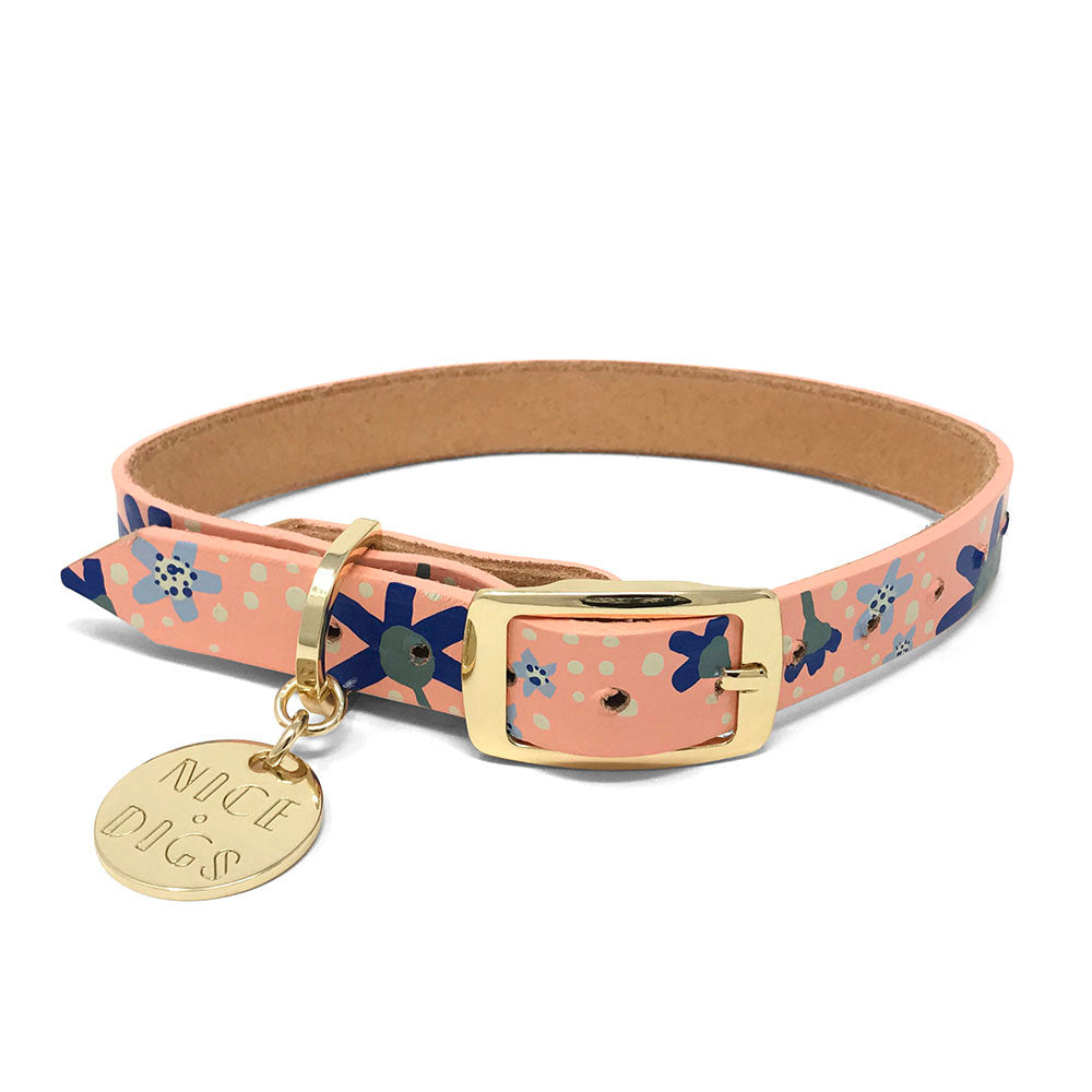 Friendship Posey Leather Dog Collar