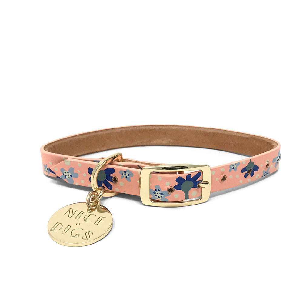 Friendship Posey Leather Dog Collar