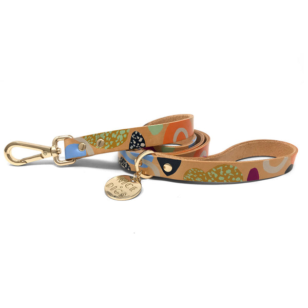 Snakes and Ladders Leather Dog Leash