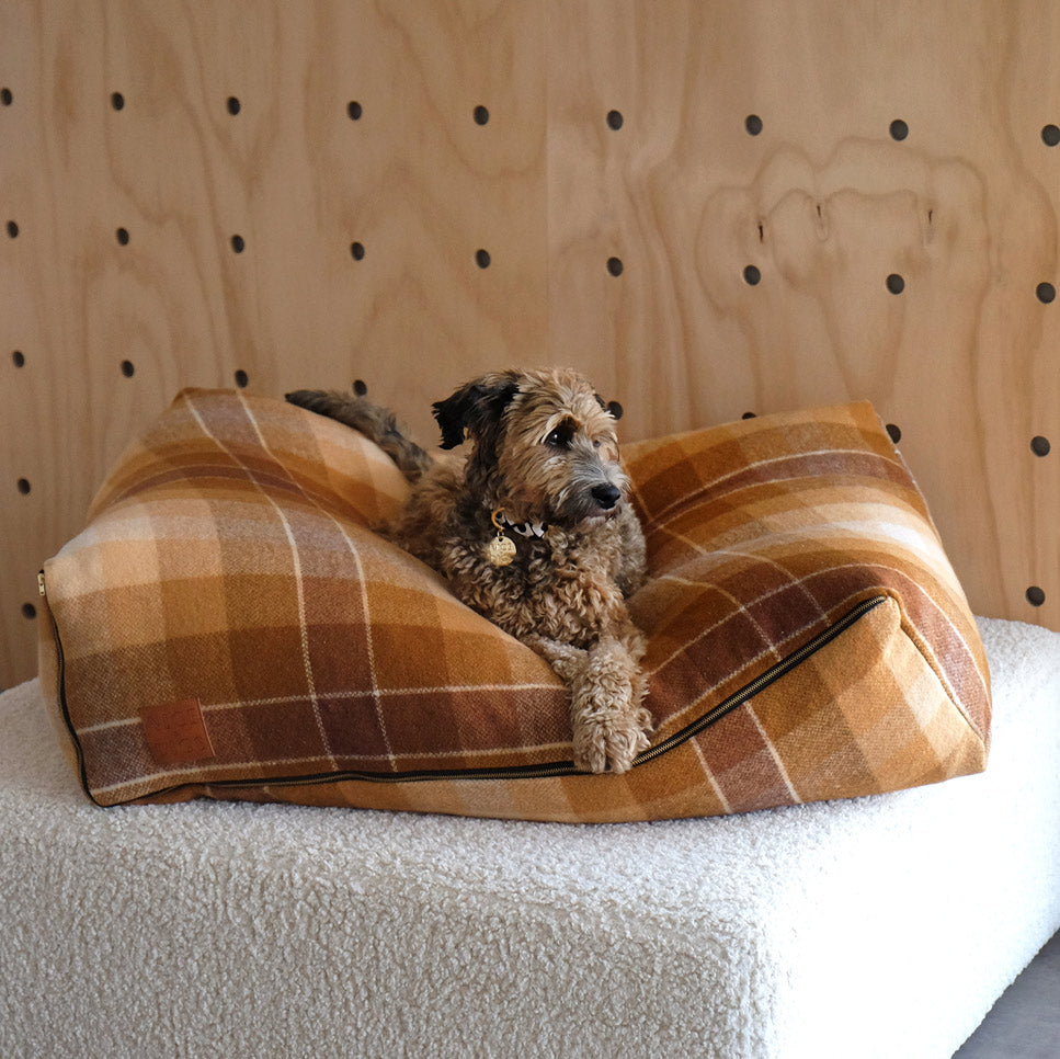 Wool Blanket Slouch Bed - Tiramisu