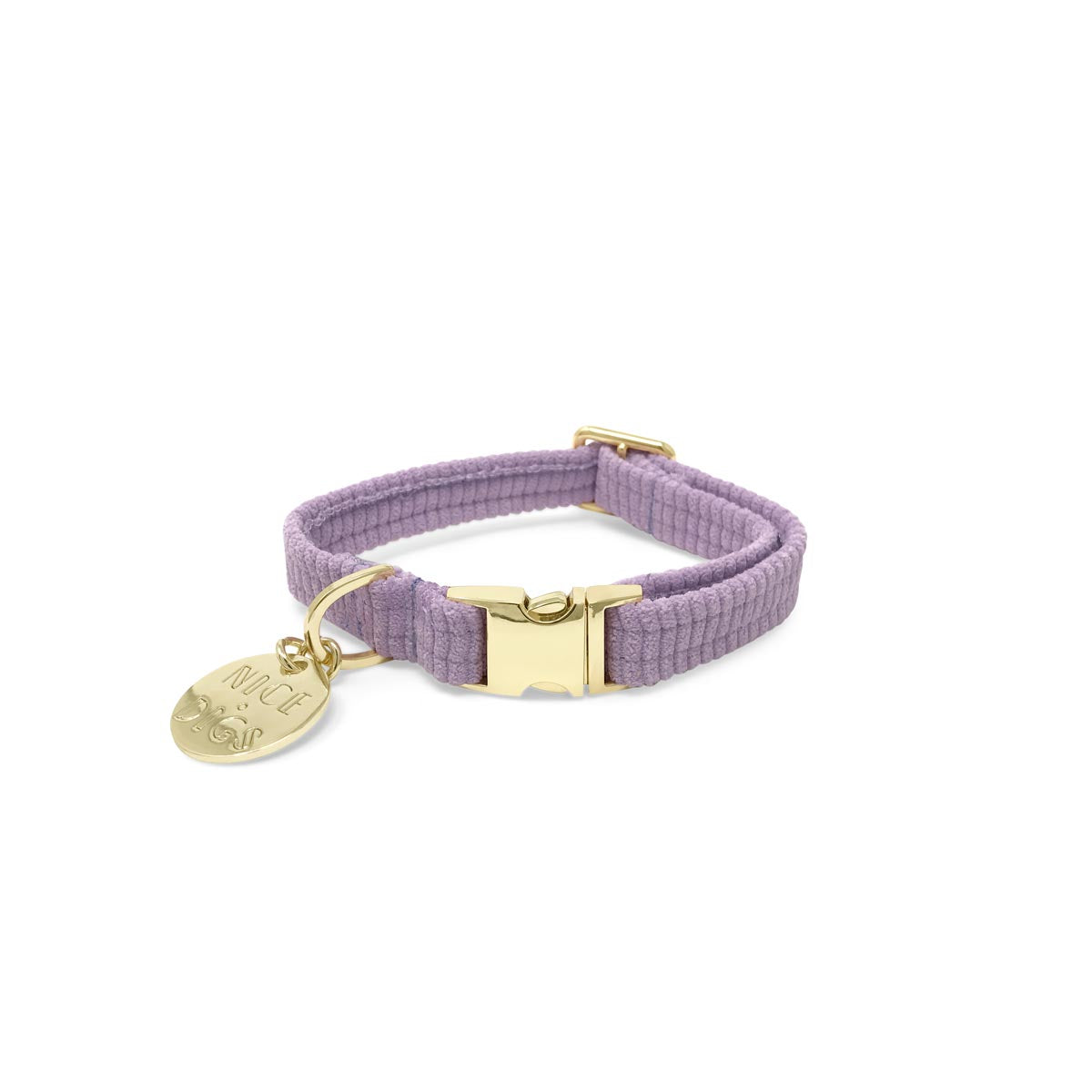 Cord Dog Collar - Lilac