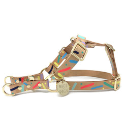 Confetti Leather Non-Pull Dog Harness
