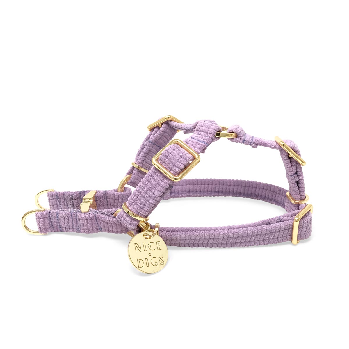 Cord Non-Pull Dog Harness - Lilac