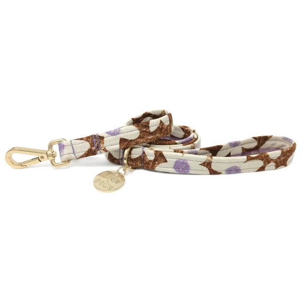 Daisy Printed Leash - Pecan