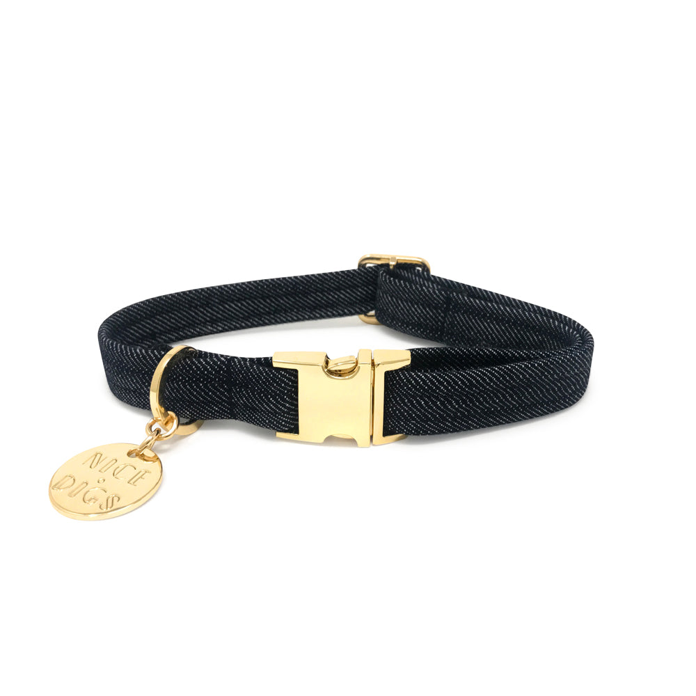 Dark Denim Dog Collar