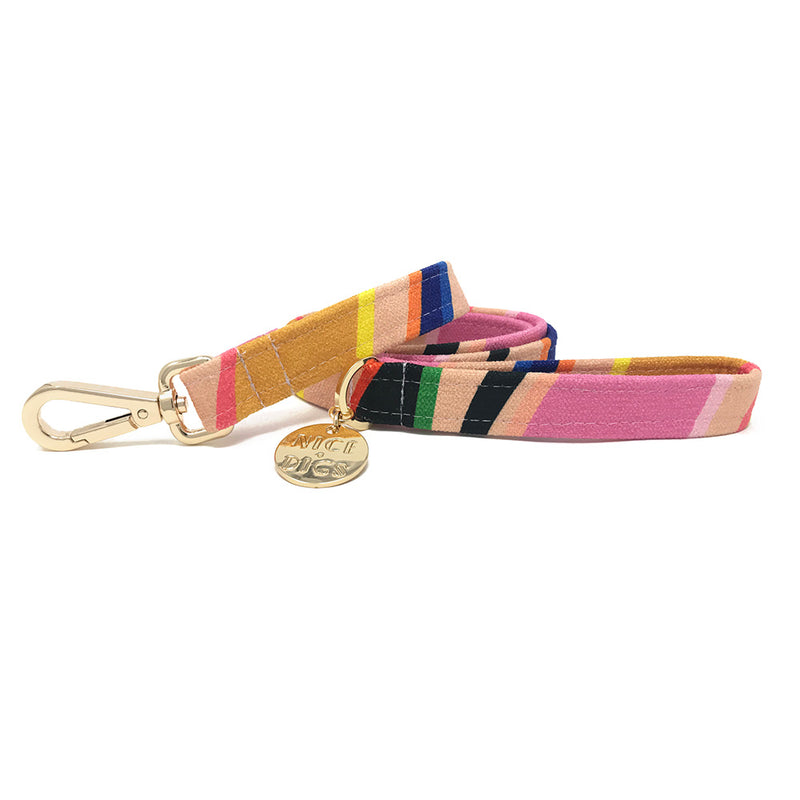Easy Tiger Printed Leash - Pink