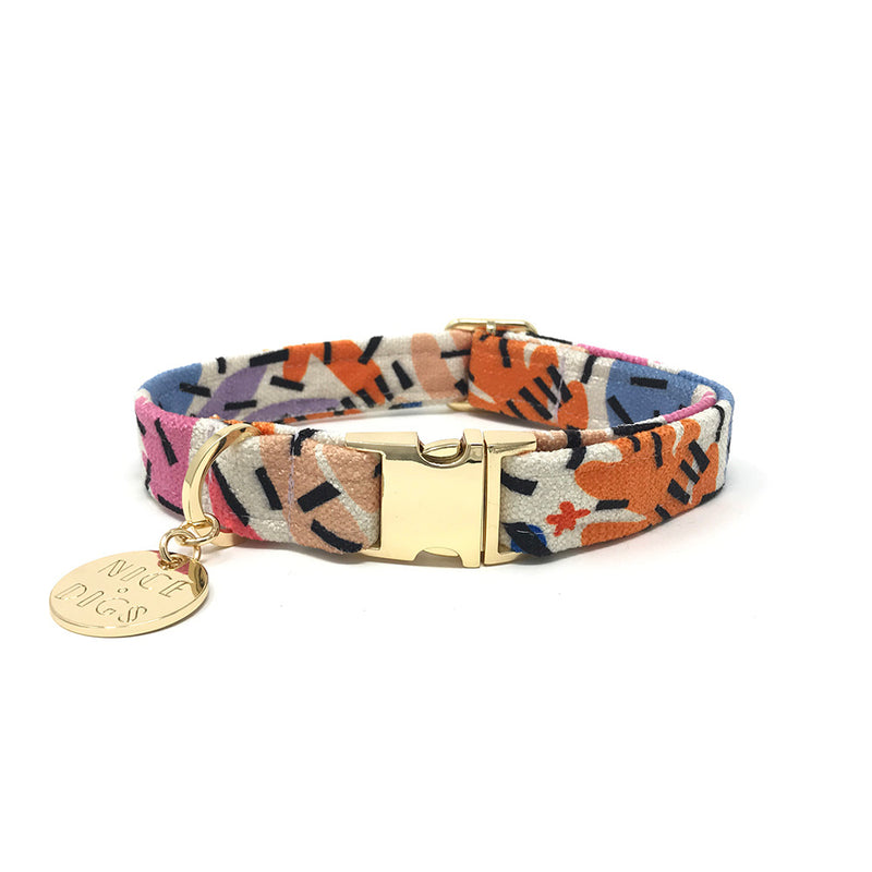 Frond of You Printed Dog Collar