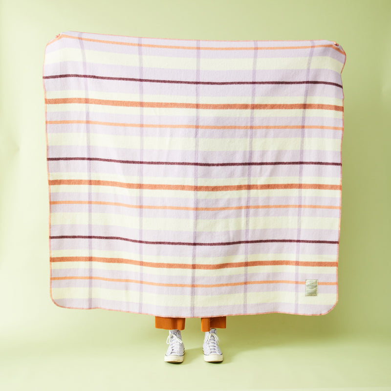 Nice Digs Wool Blanket - Lilac