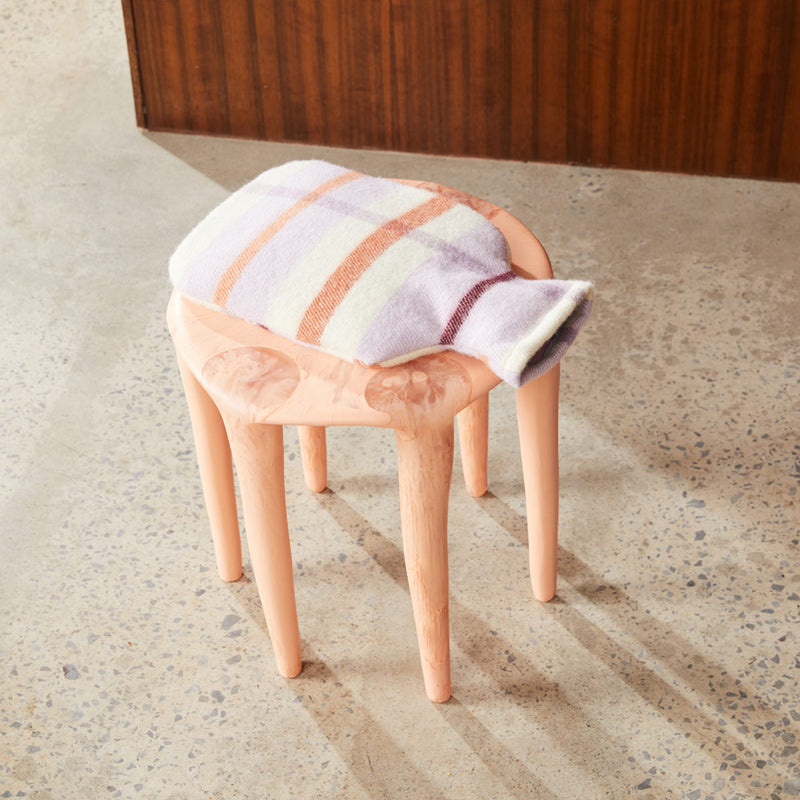 Wool Hot Water Bottle Cover - Lilac