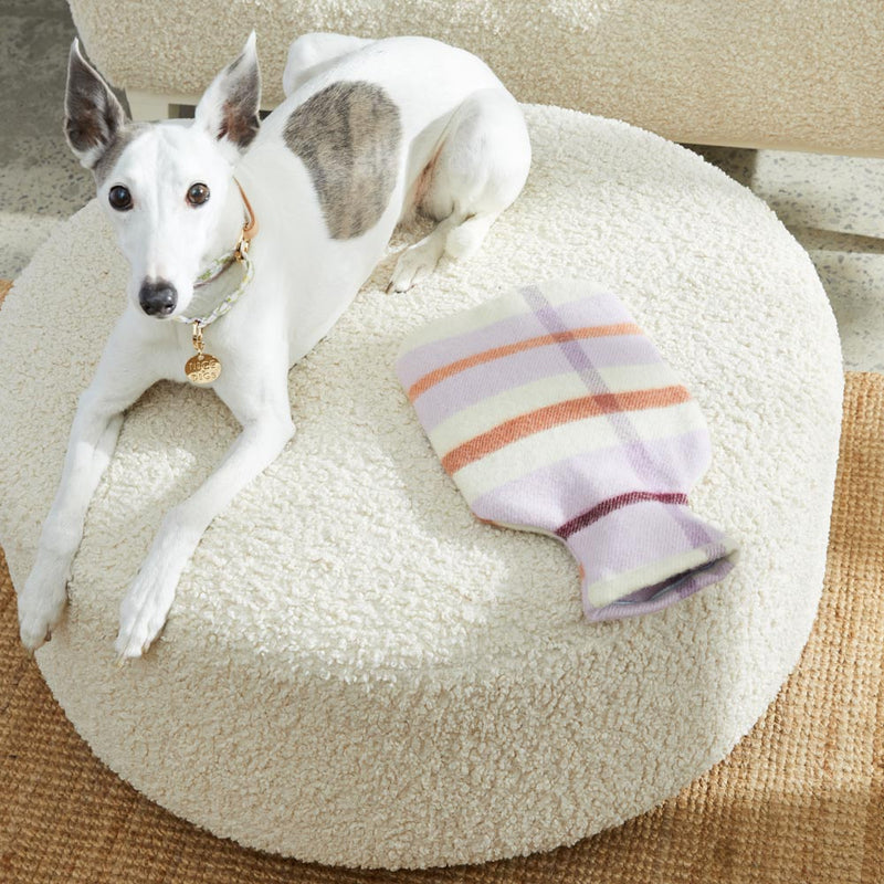 Wool Hot Water Bottle Cover - Lilac