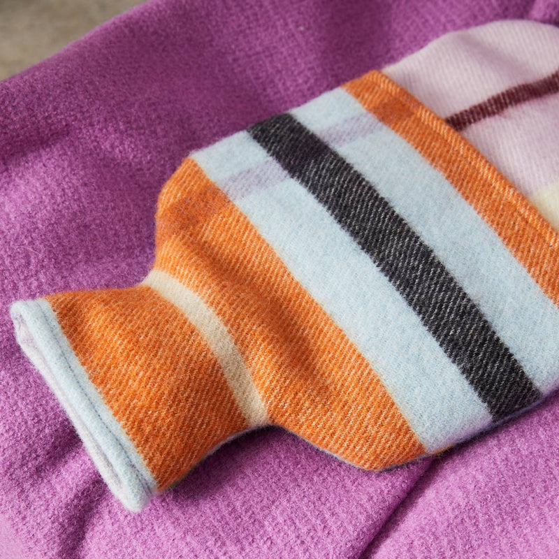 Wool Hot Water Bottle Cover - Multi