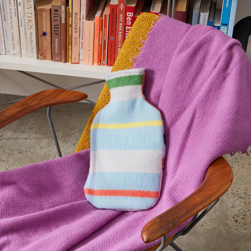 Wool Hot Water Bottle Cover - Multi