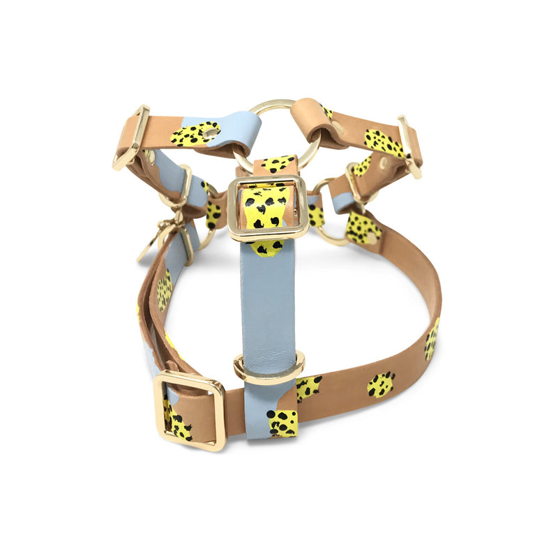 Tumble Weed Leather Non-Pull Dog Harness
