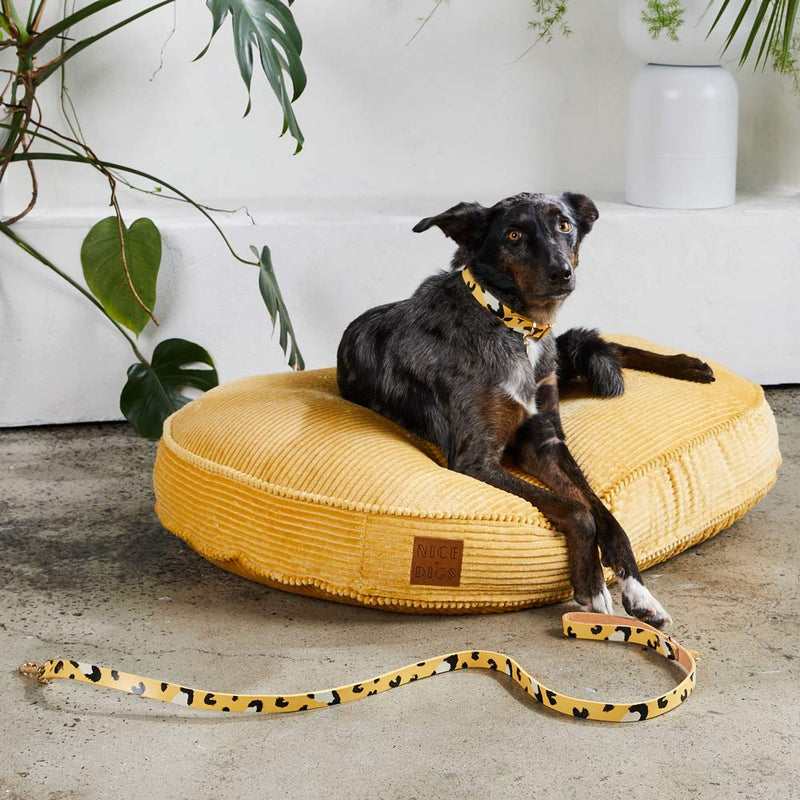 Animal Leather Leash - Butter