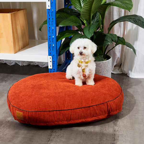 Cord Dog Bed - Rust
