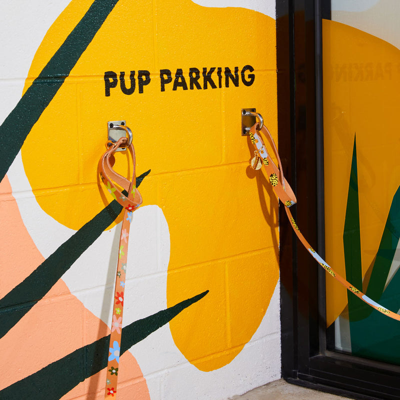 Posie Leather Leash - Wildflower