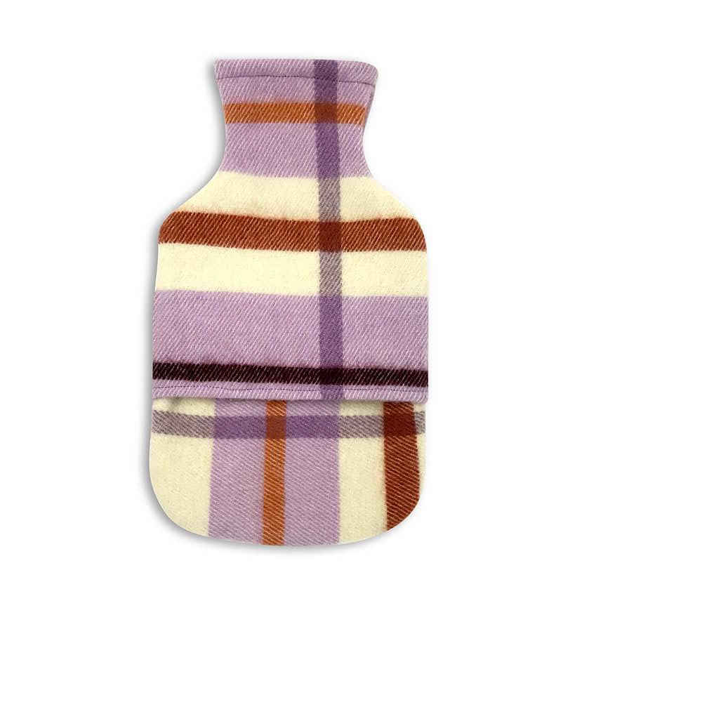 Wool Hot Water Bottle Cover - Lilac