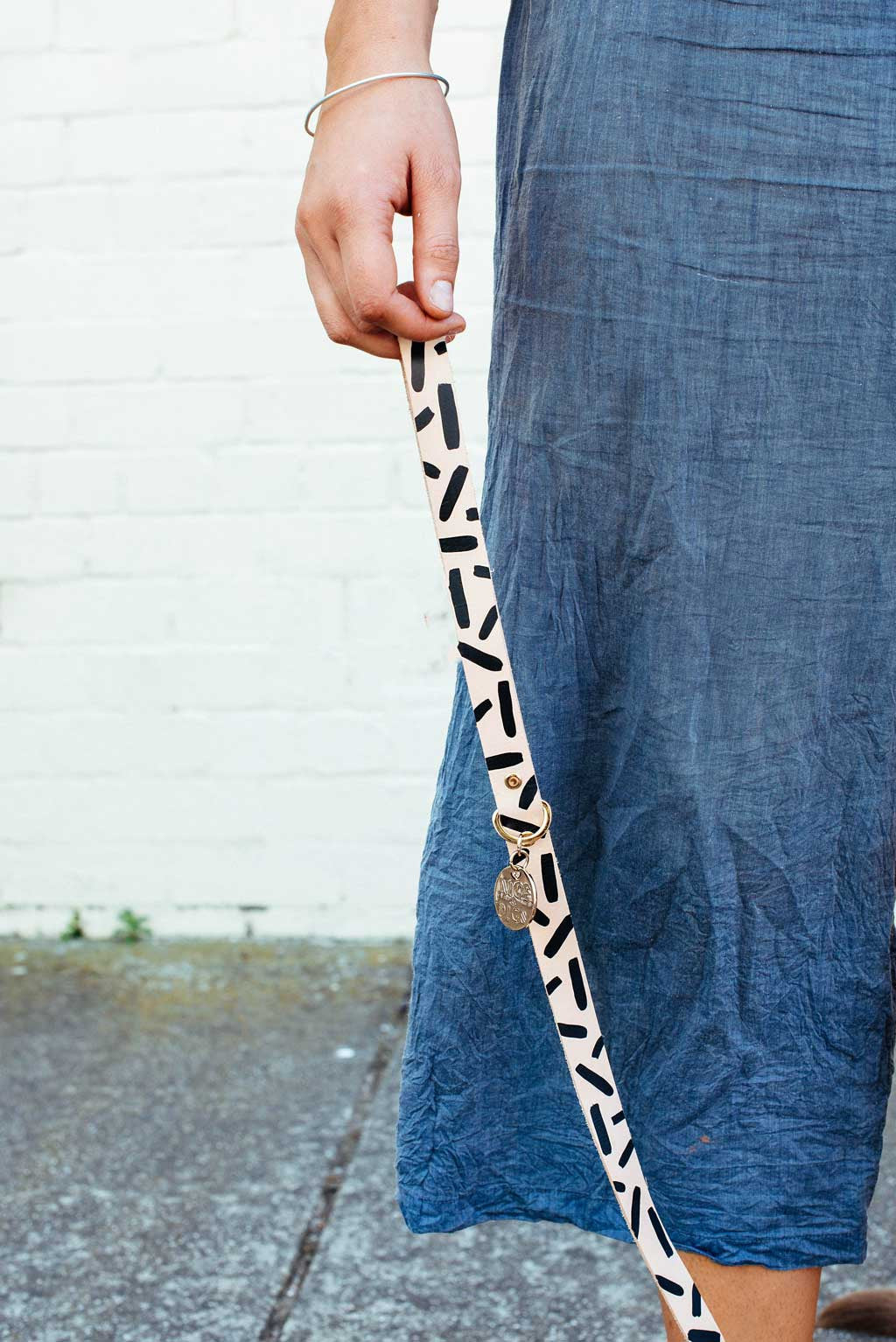 Tiggy Leather Leash - Black